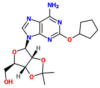 (image for) MC012574 2-(Cyclopentyloxy)-2',3'-O-(1-methylethylidene)-adenosine
